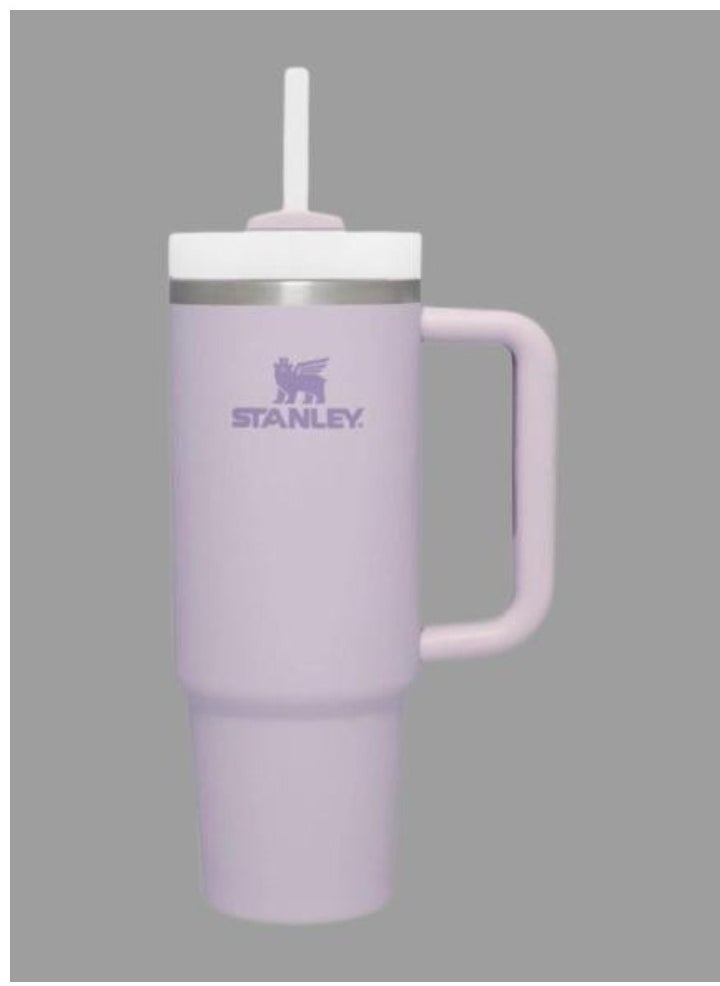 Stanley - Quencher H2.0 Collection Stainless Steel Vacuum Insulated Tumbler with Lid and Straw for Iced and Cold Beverages, 40 oz / 1.18 L - Orchid - Leak-Proof, Double-Wall Insulation for Long-Lasting Freshness, Ideal for Daily Hydration On-The-Go - Image 1