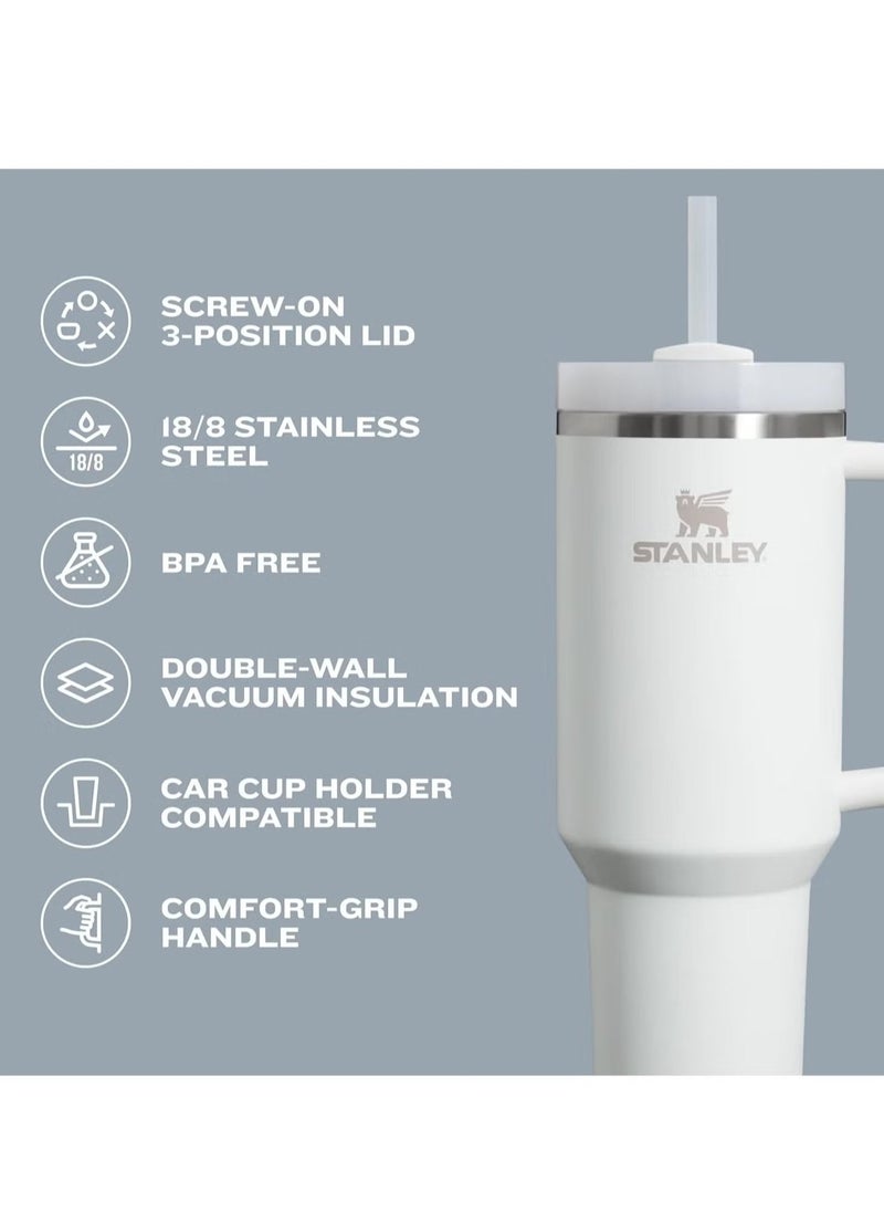 Stanley - Quencher H2.0 Collection Stainless Steel Vacuum Insulated Tumbler with Lid and Straw for Iced and Cold Beverages, 40 oz / 1.18 L - Orchid - Leak-Proof, Double-Wall Insulation for Long-Lasting Freshness, Ideal for Daily Hydration On-The-Go - Image 1