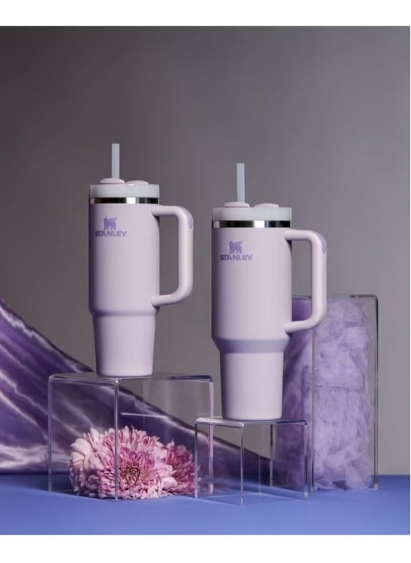 Stanley - Quencher H2.0 Collection Stainless Steel Vacuum Insulated Tumbler with Lid and Straw for Iced and Cold Beverages, 40 oz / 1.18 L - Orchid - Leak-Proof, Double-Wall Insulation for Long-Lasting Freshness, Ideal for Daily Hydration On-The-Go - Image 1