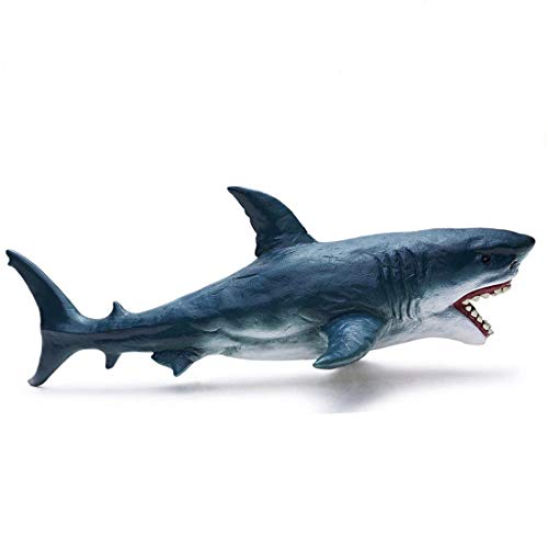 Gemini&Genius GeminiGenius Great White Shark Hammerhead Shark Toy Set Sea Animal Action Figure Ocean Model Toy Set 10 Inches Length Educational Role Play Swim Bath and Collectors for Kids - Image 5