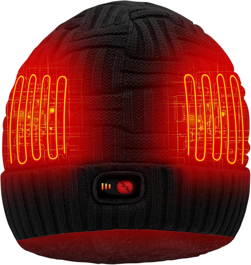 SVPRO Battery Heated Beanie Hat - Rechargeable Warm Winter Cap - Image 1