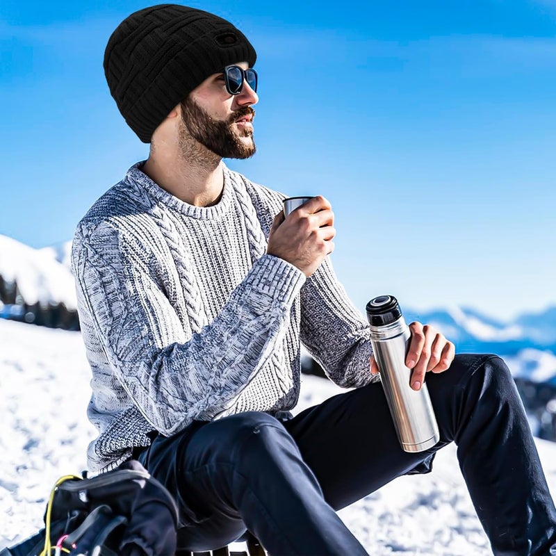 SVPRO Battery Heated Beanie Hat - Rechargeable Warm Winter Cap - Image 5