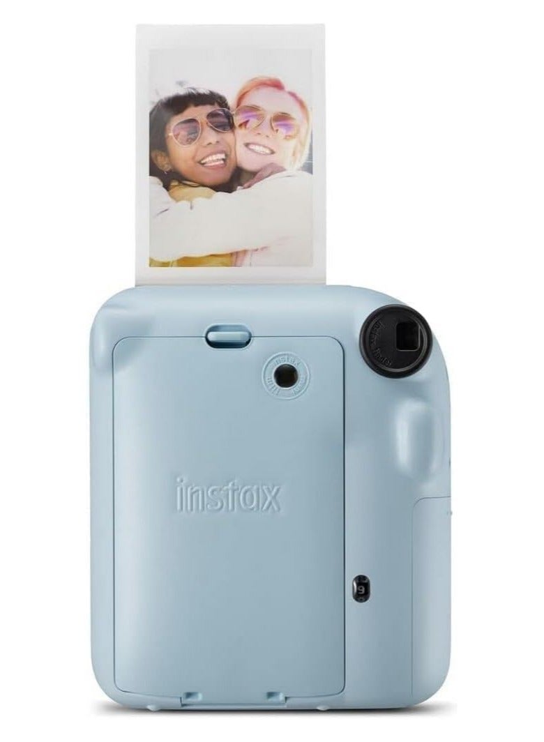 Instax instax mini 12 instant film camera, auto exposure with Built-in selfie lens, Pastel Blue  - Image 3