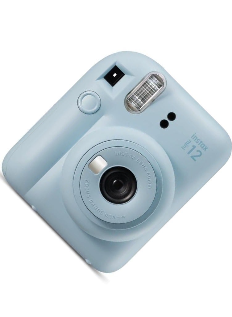 Instax instax mini 12 instant film camera, auto exposure with Built-in selfie lens, Pastel Blue  - Image 4