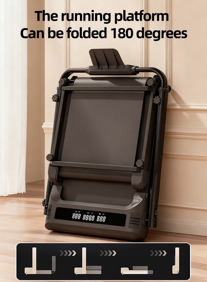 الحلم جهاز المشي القابل للطي مع نظام امتصاص الصدمات AI Air-Cushion، وميل قابل للتعديل، ومنصة جري بعرض 500 مم | صغير الحجم مناسب للاستخدام في المنزل والمكتب واللياقة البدنية في الأماكن المغلقة | مثالي للمشاة وموظفي المكاتب وممارسي الرياضة في المنزل - Image 5