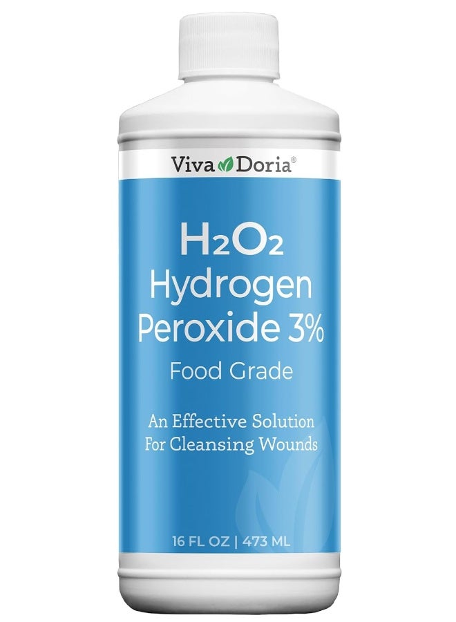Viva Doria Hydrogen Peroxide 3 Percent, Food Grade, 16 Fluid Ounce - Image 1