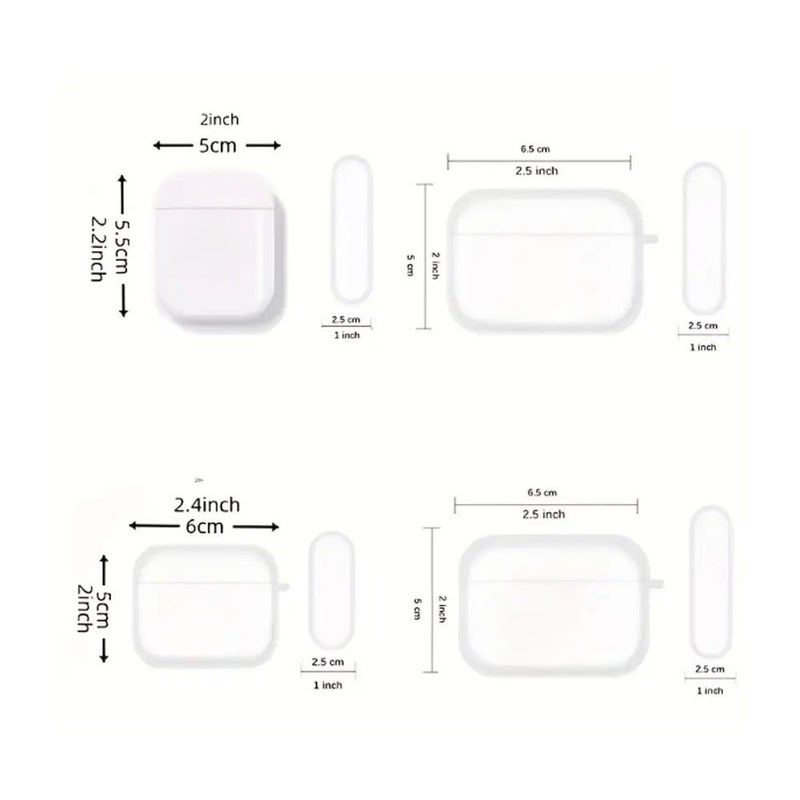 حالة سماعات الأذن بتصميم عصري أسود مع خطوط بسيطة ونجوم، مناسبة لـ AirPods 4 - Image 4