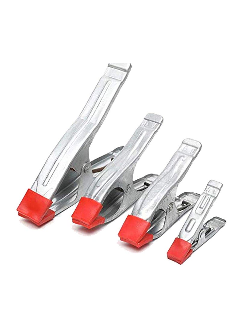 DIY Crafts DIY Crafts CTDIYHI53892 4 Piece 4679 inch Metal Spring Clamps Rubberized Handles Strengthened Stainless Steel Made for Woodworking Camping  - Image 1