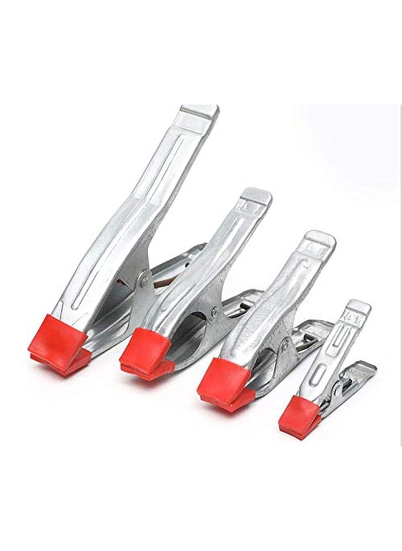 DIY Crafts DIY Crafts CTDIYHI53892 4 Piece 4679 inch Metal Spring Clamps Rubberized Handles Strengthened Stainless Steel Made for Woodworking Camping  - Image 5