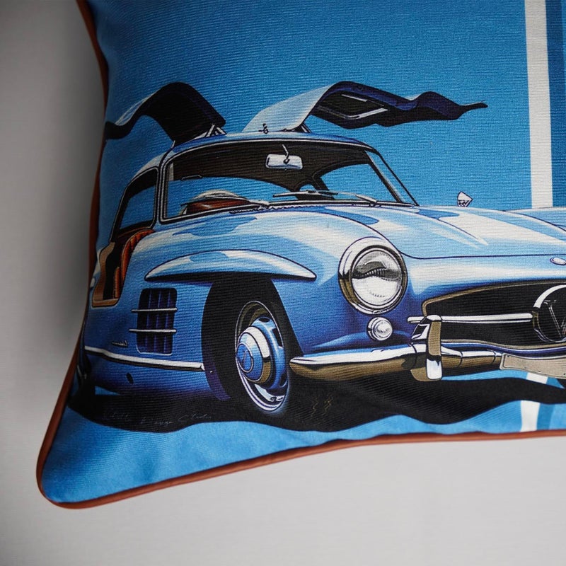 VITELLI DESIGN STUDIO Classic Cars 50s Rectangular Decorative Pillow - Image 3