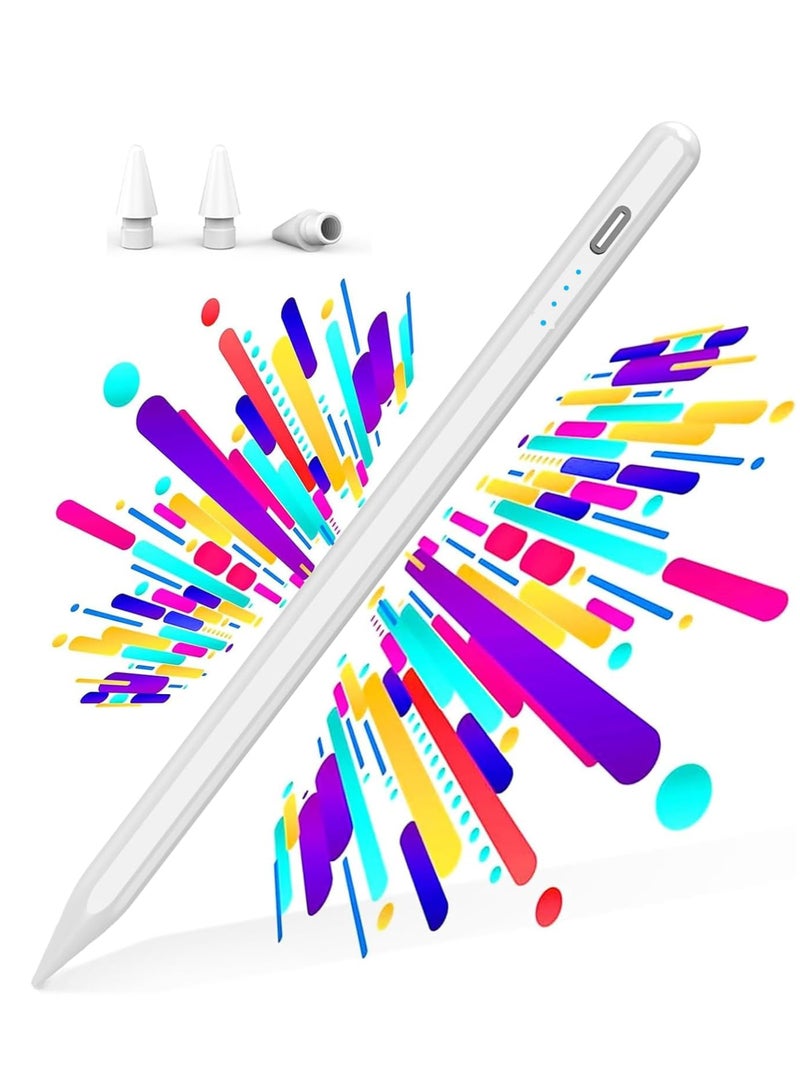 زاڤي قلم شاشة لجهاز iPad مع وظيفة رفض راحة اليد، قلم نشط متوافق (2018-2025) Apple iPad Pro 11/12.9 بوصة، iPad 10/9/8/7/6th، iPad Air 5/4/3 الجيل، iPad Mini 6/ الجيل الخامس - Image 1