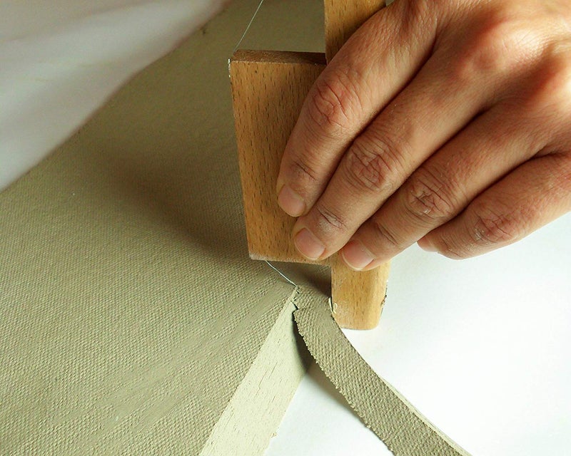 Creative Hobbies Wood and Wire Bevel Cutter Clay Trimming Tool for Pottery, Ceramics and Sculpting - Image 3