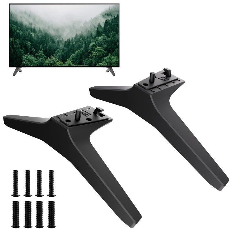 Varghesyla TV Legs for LG TV Stand Replacement Base for 49 50 55 Inch UM Series LG TV Legs 55UM7300 55UM7300PUA 55UM6900 55UM6900PUA 55UM6910 55UM691OPUC 55UM6950 55UM6950DUB 50UM7300 49UM6950 with Screws - Image 2