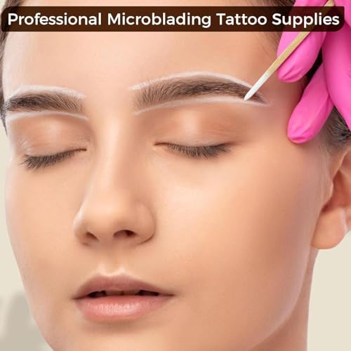 THR3E STROKES 100PCS Pointed Cotton Swabs in Storage Box - 4 inch Precision Microblading Cotton Tip Applicators - Small Cotton Stick for Makeup, Cosmetics, Eyebrows, Nails, Tattoo Permanent Supplies - Image 4