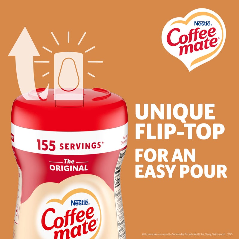 Coffee Mate Nestle Coffee mate Coffee Creamer, Original, Powder Creamer, 11 oz Canister (Pack of 12) - Image 4