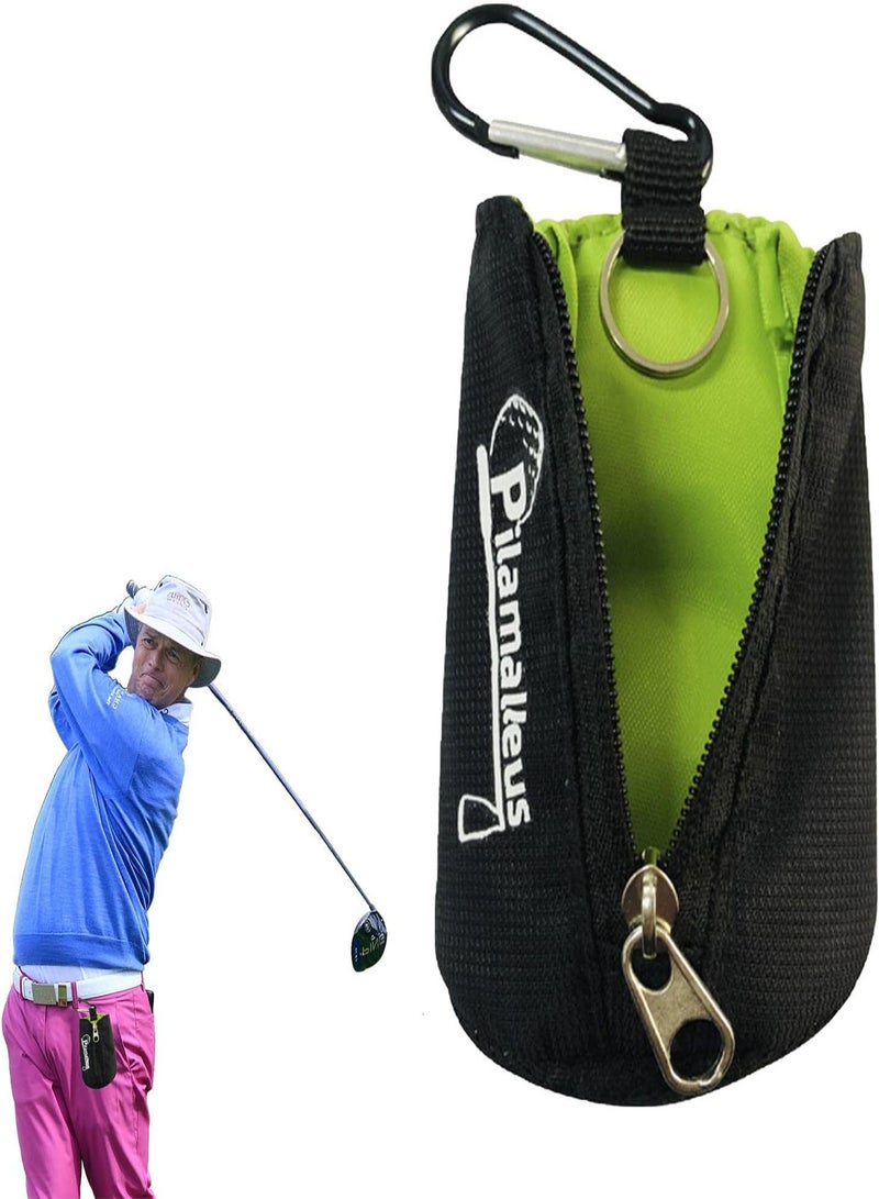 GGOOT Mini Golf Pouch Bag, Golf Ball Pouch Bag, Mini Holder Bag with Carabiner, Polyester Golf Ball Bag Waist Pouch Carrier Outdoor - Image 1