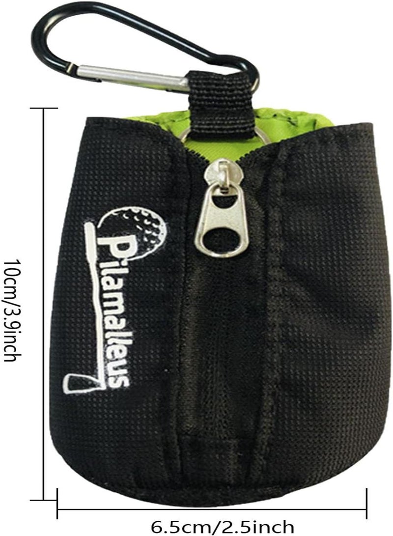 GGOOT Mini Golf Pouch Bag, Golf Ball Pouch Bag, Mini Holder Bag with Carabiner, Polyester Golf Ball Bag Waist Pouch Carrier Outdoor - Image 4