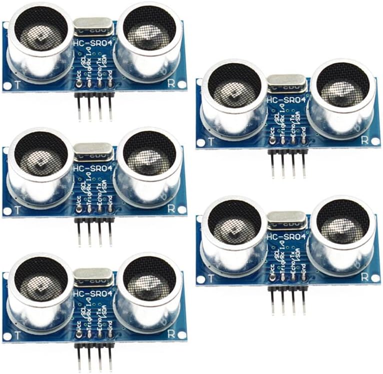 Senzooe 5 قطع من وحدة HC-SR04 لاستشعار المسافة بالموجات فوق الصوتية - Image 1