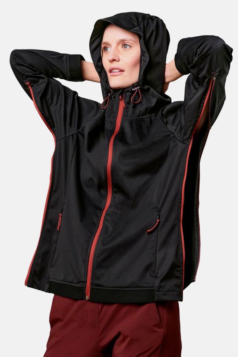Tchibo Women Plain Lightweight Softshell Jacket, Black  - Image 1