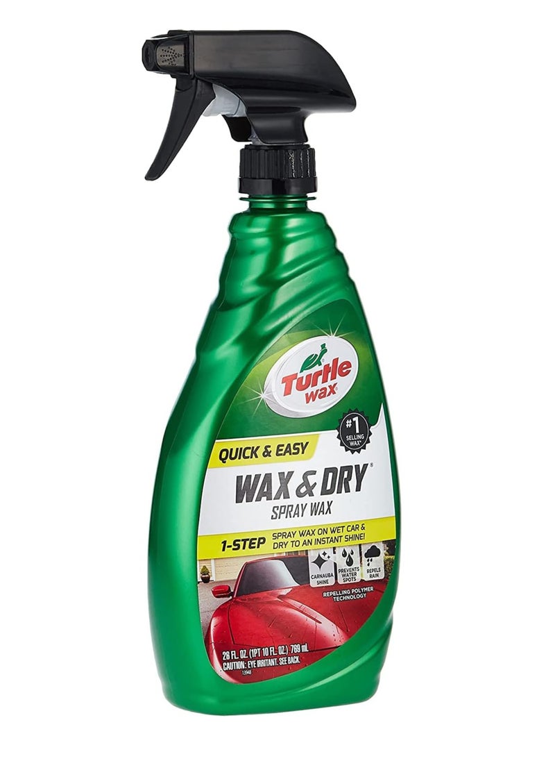 TurtleWax WAX & DRY SPRAY WAX 769ml  - Image 1