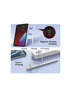 erorex iPad Pencil 2nd Generation with Magnetic & USB Charging, Stylus Pen for iPad with Palm Rejection, Compatible with iPad 10/9/8/7/6, iPad Mini 6/5, iPad Air 5/4/3, iPad Pro 11", iPad Pro 12.9" 6/5/4/3  - Image 4