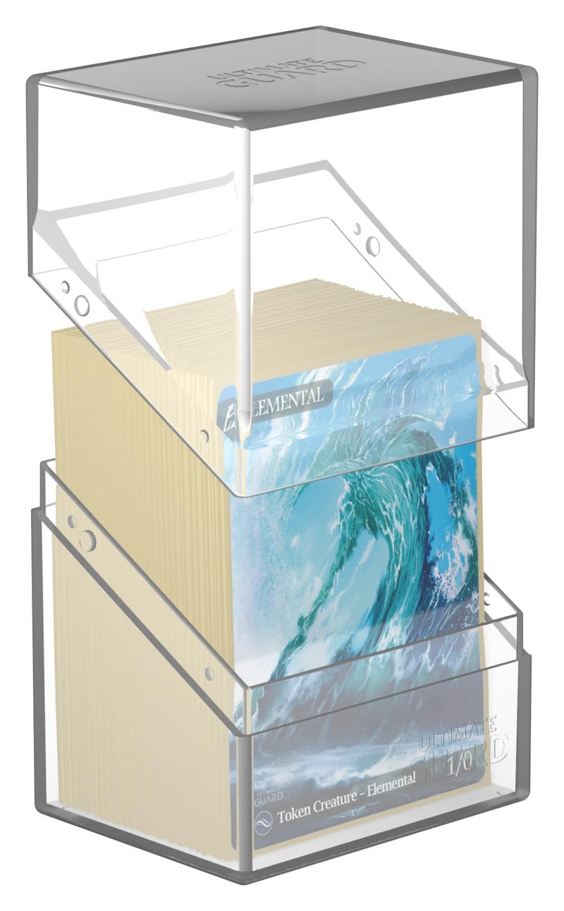 Ultimate Guard Boulder 80+ Classic, Deck Case for 80 Double-Sleeved TCG Cards, Clear, Secure & Durable Storage for Trading Card Games - Image 3