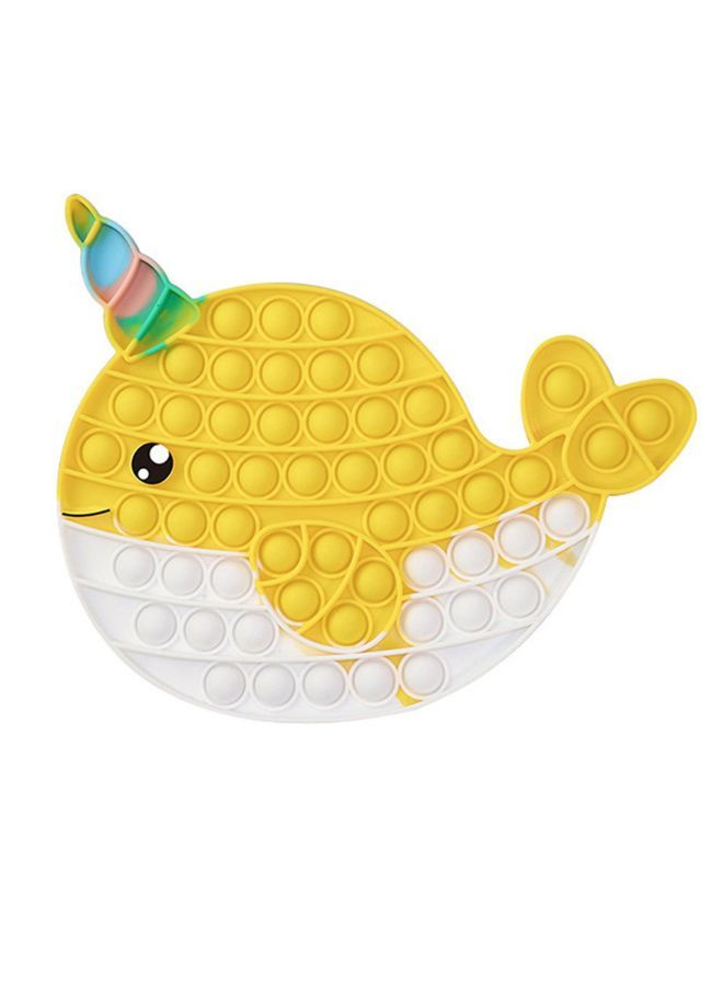 Push Pop Bubble Fidget Toy Silicone Animal Sensory Squeeze Toy Stress Relief Anti-Anxiety ADHD Autism Special Fidget Popper Gift for Kids and Adults Whale B  - Image 1