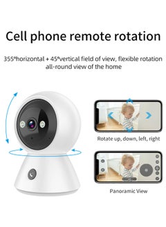 Sharpdo SHARPDO HD Digital Home Security Camera with Night Vision, Two-Way Intercom, and Plug-in Design – Perfect for 24/7 Surveillance  - Image 4