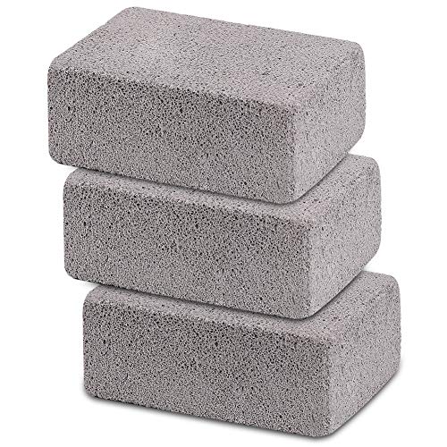 Ajmyonsp Griddle Cleaning Brick Block Heavy Duty Grill Cleaning Stone Bricks Flat Top Cookers Stone Griddle Scrubber Cleaner 3 Pack - Image 1