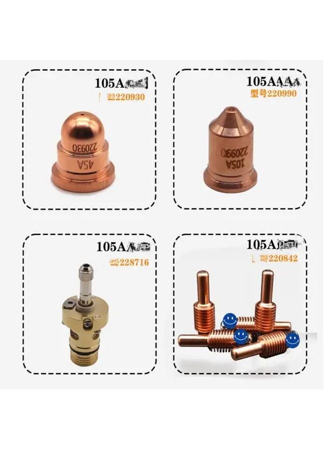 Excellent Nozzle 220990 Plasma Electrode Cutting Swirl Protective Cap Welding Accessory - Image 2