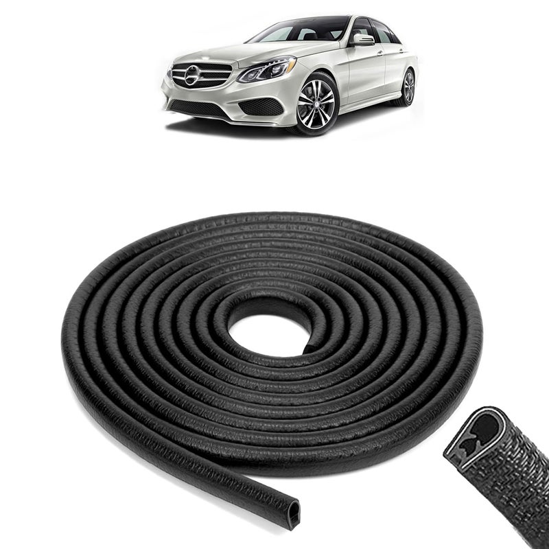AOSIS - E280 Car Door Edge Protector U-Shaped Rubber, Built-in Steel, 5 Meter - Image 1