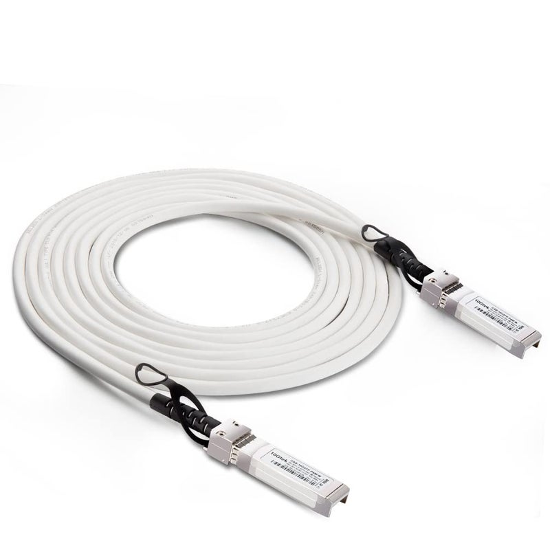 10Gtek [White Colored 10G SFP+ DAC Cable - Twinax SFP Cable for Cisco SFP-H10GB-CU3M, Meraki MA-CBL-TA-3M, Fortinet, Supermicro, Netgear Devices, 3-Meter(10ft) - Image 4