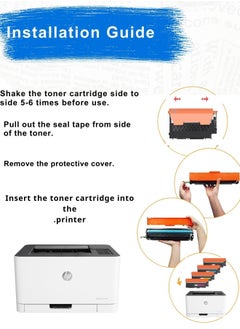 Premium 117A W2070A black Toner Cartridge , Compatible with HP Color Laser Printers MFP 179fnw, 178nw, 178nwg, 179fwg, 150a, 150nw  - Image 2