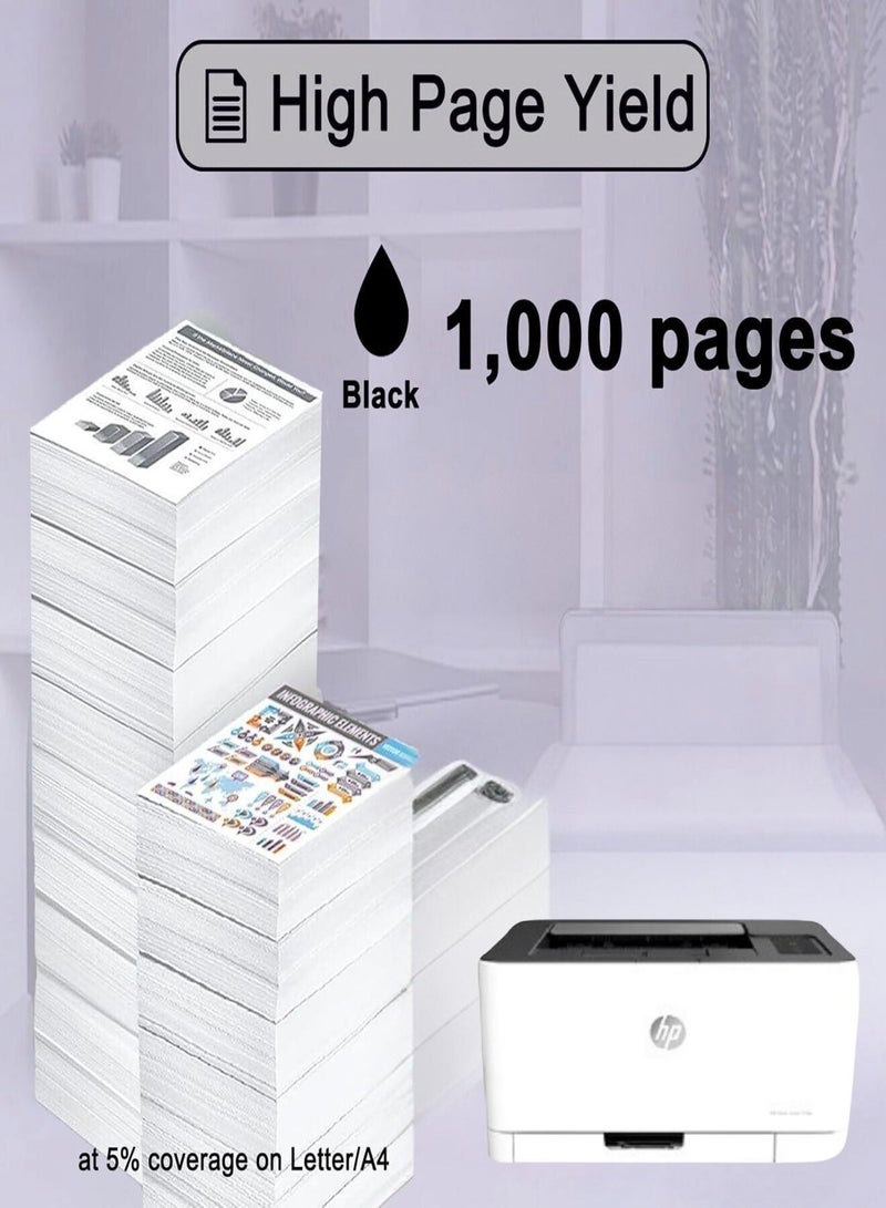 117A W2070A black Toner Cartridge , Compatible with HP Color Laser Printers MFP 179fnw, 178nw, 178nwg, 179fwg, 150a, 150nw - Image 4