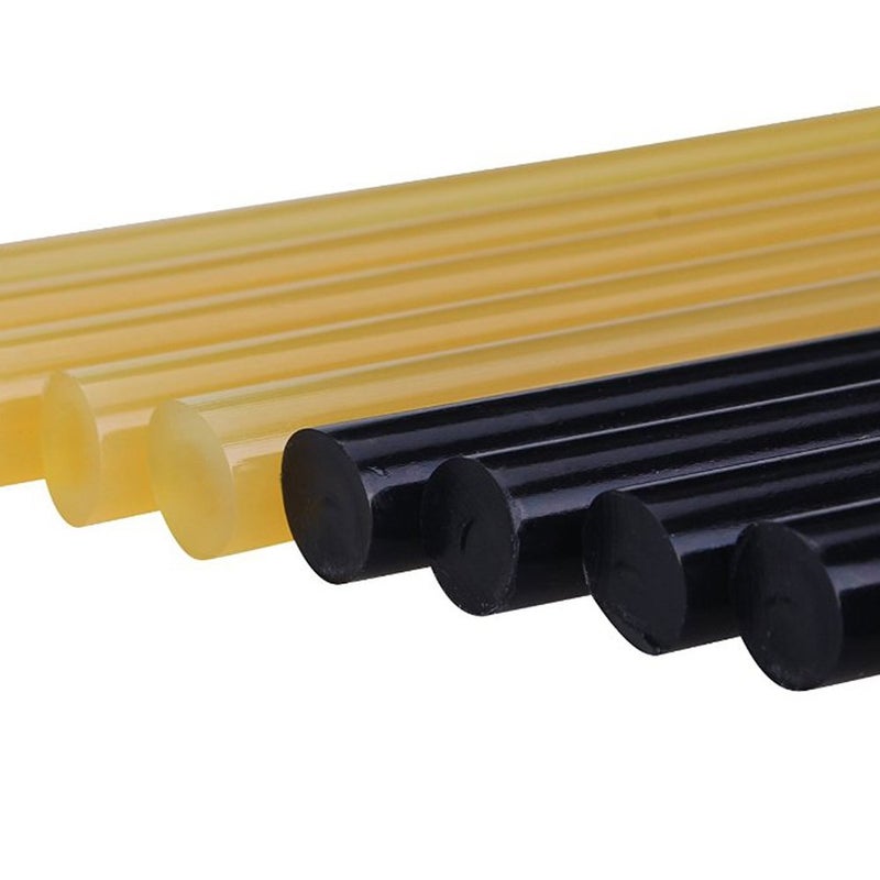 GLISTON Paintless Dent Removal Glue Sticks Hot Glue Sticks Paintless Dent Repair Tool for Car Repair Dent Remover Tool Set 5 PCS Black 5 PCS Yellow