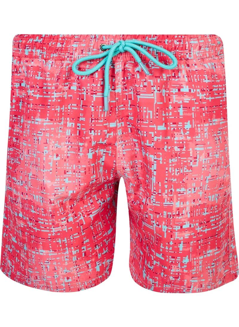 Remsa Men's Sea Pool Shorts Patterned Arsen S259 Coral