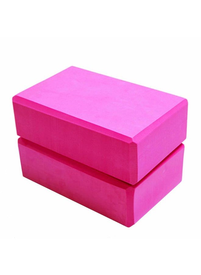 Dofover 2 Pack Yoga Block Brick Foaming Foam Home Exercise Fitness Gym Sport Tool Rose 225x 145x76mm - Image 1