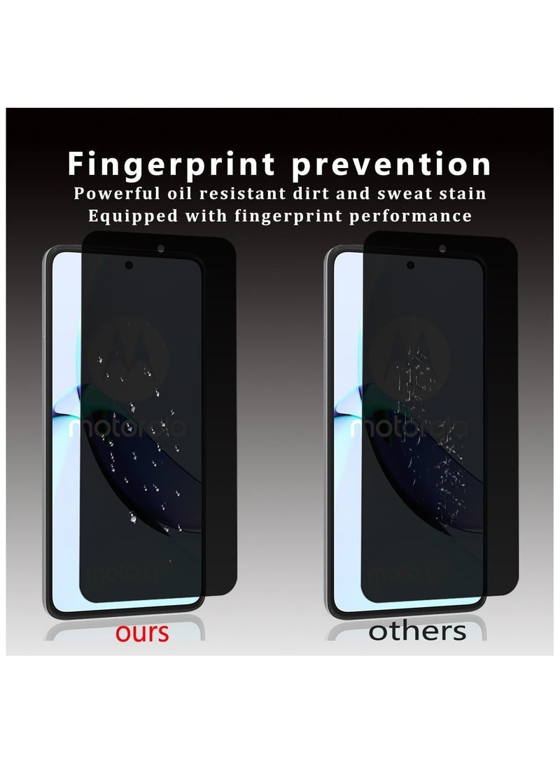 general Privacy Screen Protector Compatible with Motorola G84 5G, 2 Pack HD 9H Hardness Anti-Scratch & Anti-Spy Tempered Glass, Anti-Fingerprint & High Sensitivity for Moto G84 5G - Image 4