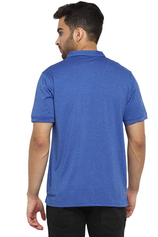 AMERICAN CREW Stretchable Sports Polo T-Shirts for Men (AC521-L_Royal Blue) - Image 3