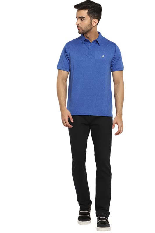 AMERICAN CREW Stretchable Sports Polo T-Shirts for Men (AC521-L_Royal Blue) - Image 5