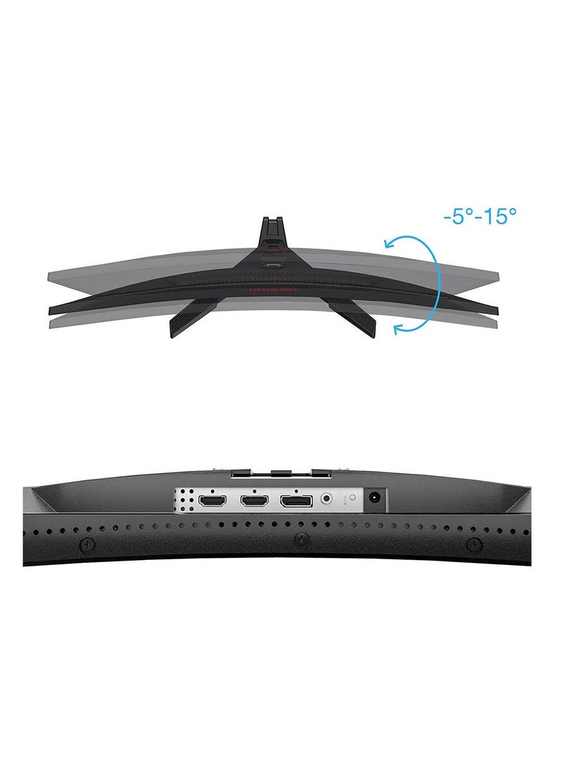 KOORUI - 27-Inch VA QHD Curved Gaming Monitor, 144Hz Refresh Rate, 1800R Curved, 1ms Response Time, FreeSync/G-Sync Technology, 85% DCI-P3 Color Gamut, DP1.2/HDMI*2, Black | 27E6QC - Image 1