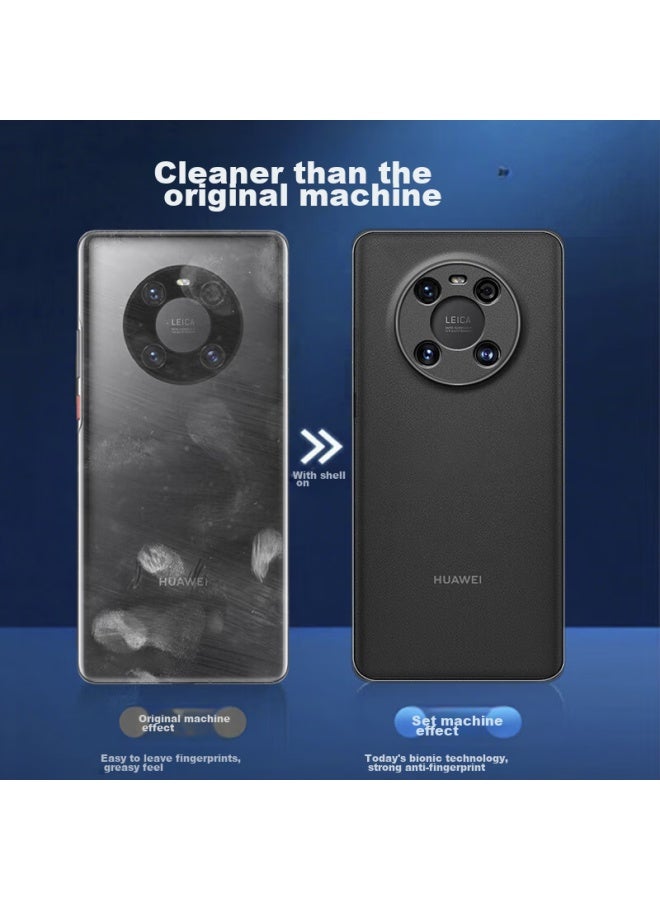 Holdzu Phone Case For Huawei Mate 40 Pro, Mate 40e Pro Protective Cover, Heat Dissipation Silicone Lens Full Protection Ultra-thin Frosted Case For Men And Women - Deep Space Black - Image 4