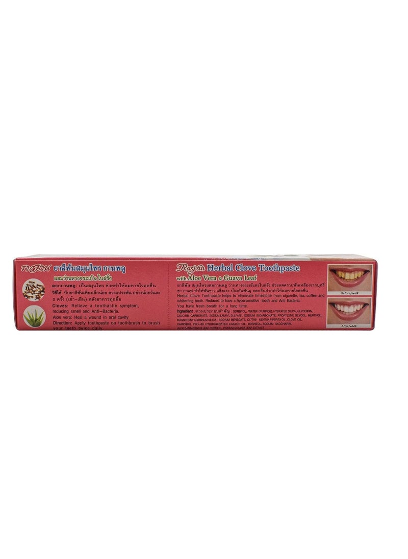 ISME Rasyan Herbal Clove Toothpaste with Aloe Vera &Guava Leaf