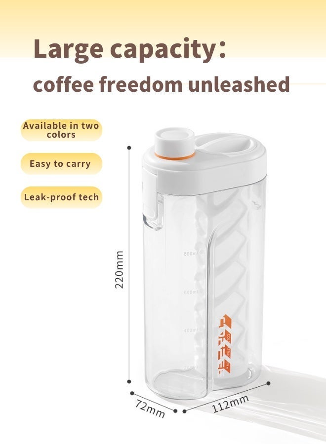 800 مل صانعة القهوة الجليدية الباردة والشاي مع فلتر قابل للإزالة - BPA مجاني ، ثلاجة آمنة ، سهلة صب منفذ للاستخدام المنزلي - Image 5