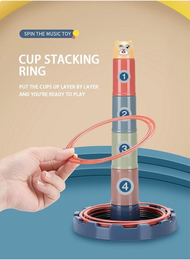 GROIC - 7 Layer Ball Drop and Roll Swirling Tower, Stack, Drop and Go Ball Ramp Toy, Balls Ramp Whirling Stack and Toss Game for Toddler - Image 1
