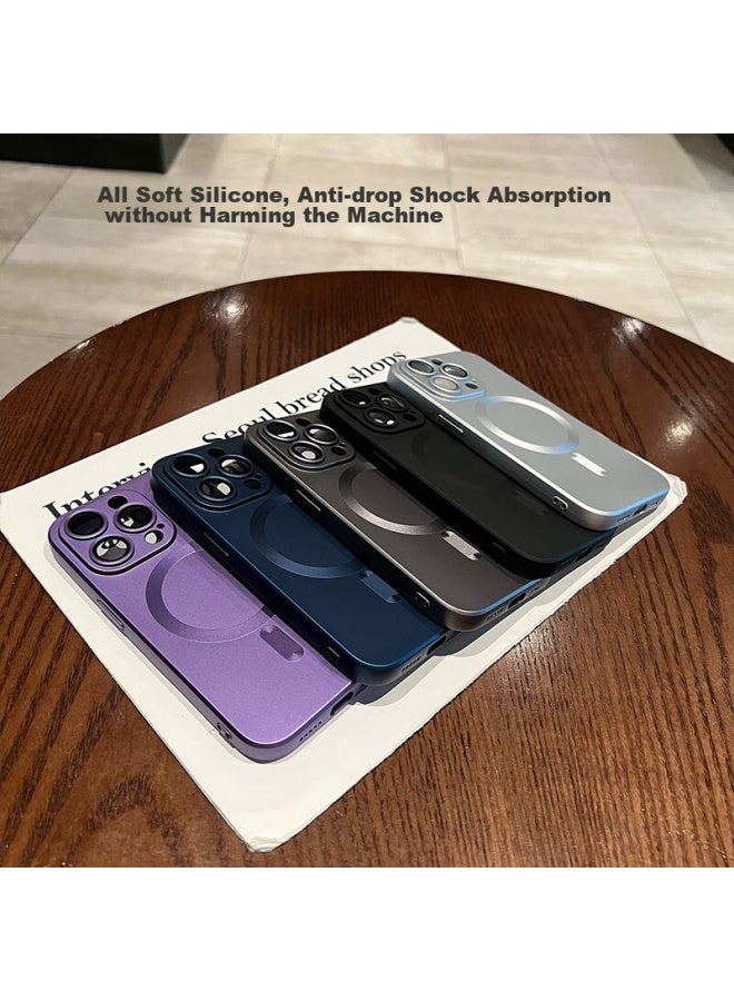 Jiang Ming Jiangming, Suitable For Apple 14 Pro Phone Case, 14 Phone Case Protective Cover, Magsafe Magnetic, Built-in Lens Film, Shockproof, Scratch-resistant, Ultra-thin, Trendy, Simple, Business Style For Men And Women - Image 3
