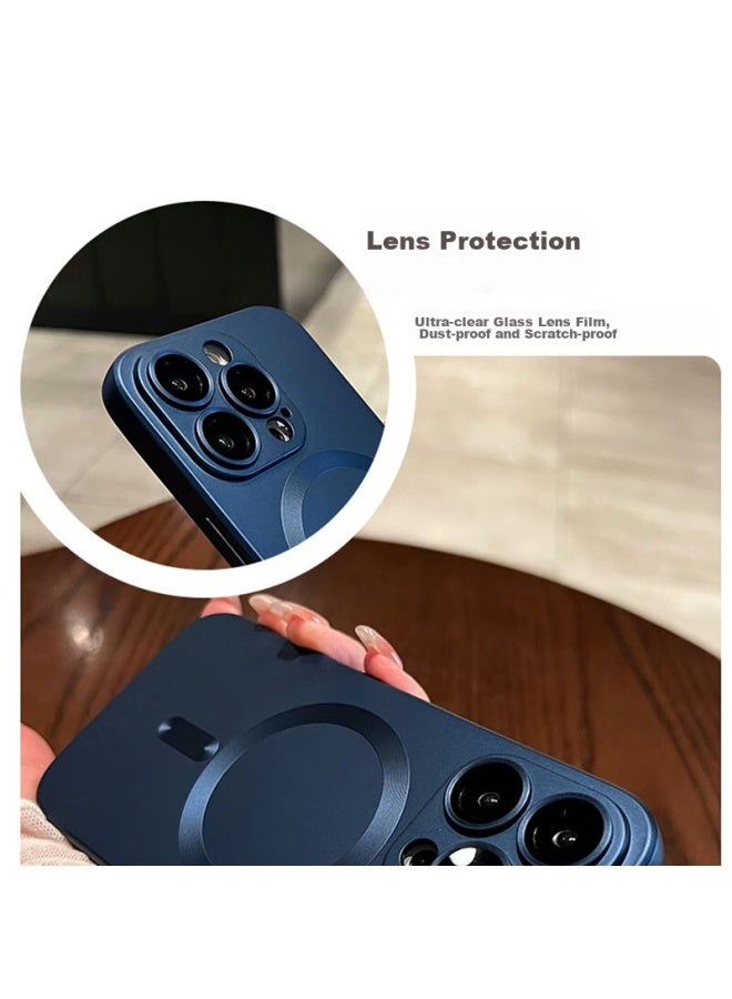 Jiang Ming Jiangming, Suitable For Apple 14 Pro Phone Case, 14 Phone Case Protective Cover, Magsafe Magnetic, Built-in Lens Film, Shockproof, Scratch-resistant, Ultra-thin, Trendy, Simple, Business Style For Men And Women - Image 5