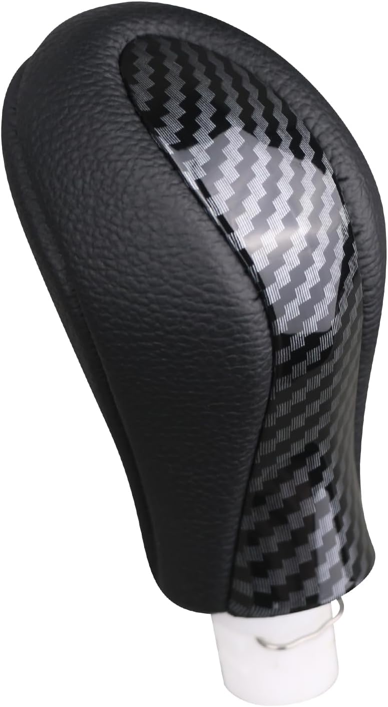 APPERFiT Gear Shift Knob for Automatic Transmission Gear Shifter Carbon Fiber Compatible with Infiniti Q50 2013 2014 2015 2016 2017 Replaces 34910-4GA0A - Image 1