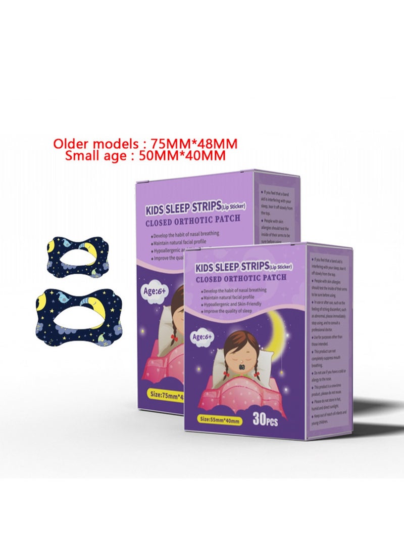 l&wen Kids Sleep Strips, Gentle Lip Sticker, Closed Orthotic Patch, Reduce Mouth Breathing & Improves Nighttime Sleep Mouth Band 30 Pieces for 6+ Kids  - Image 5