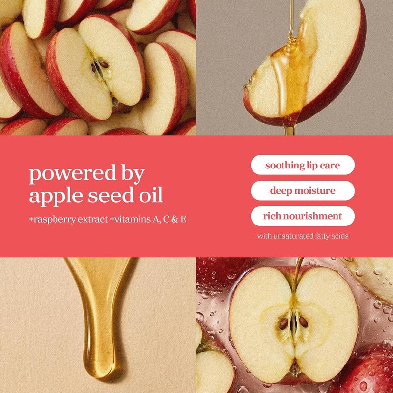Vegan Appleseed Lip Oil - Appleberry | Long-Lasting, Moisturizing, Plumping, Revitalizing for Dry Lips, Waterproof, No Peel Off, Korean Tint, Hydrating, Nourishing Crystal Clear, 0.12 FL Oz - Image 3